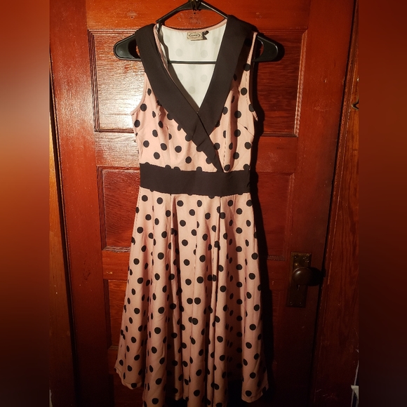 Modcloth Polka Dot Vintage Dress - Picture 1 of 6